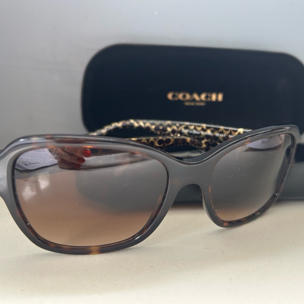 Coach Brown Tortoiseshell Sunglasses